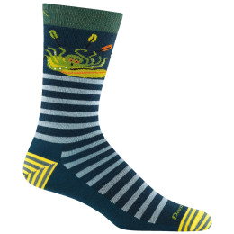 Herrensocken Darn Tough Animal Haus Crew grün/blau dark teal