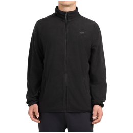 Herren-Sweatshirt 4F Fleece M489 schwarz Deep Black