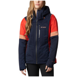 Damenjacke Columbia Snow Diva Insulated Jack blau/rot DarkNocturnalBoldOrangeNovaPink