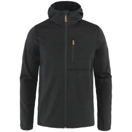 Herren-Sweatshirt Fjällräven Keb Fleece Hoodie M 2022 schwarz Dark Grey-Black