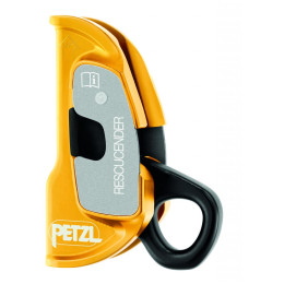 Seilklemme Petzl Rescucender schwarz/gelb