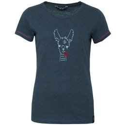 Damen-T-Shirt Chillaz Gandia Happy Alpaca dunkelblau Darkblue