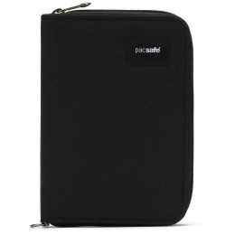 Geldbeutel Pacsafe RFIDsafe compact travel organizer schwarz