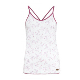 Damenunterhemd Chillaz Massouri Watercolor Floral weiß/rot white/dry rose