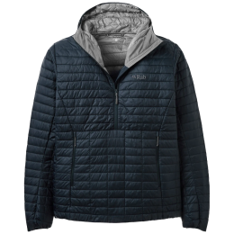 Herrenjacke Rab Microlighter Pullover Down Hoody blau