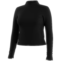 Damen-Funktionsshirt Smartwool Women's Active Merino Movement Mock Neck schwarz Black