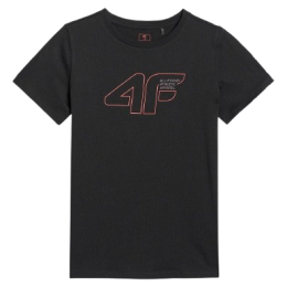 Kinder-T-Shirt 4F Tshirt M2417 schwarz DEEP BLACK