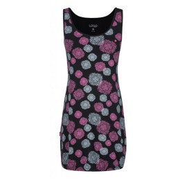 Damenunterhemd Loap Adelka schwarz/rosa TapShoePinkAllover