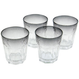Set Gläser Bo-Camp Tumbler 200 ml - 4ks grau Smoke