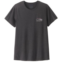 Damen-T-Shirt Patagonia Women's Capilene® Cool Trail Shirt - Stratapeaks schwarz Ink Black