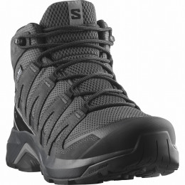 Herrenschuhe Salomon X-Adventure Recon Mid Gore Tex schwarz Asphalt / Phantom / Castlerock