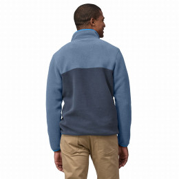 Herren-Sweatshirt Patagonia M's LW Synch Snap-T P/O mix1 Swallowtail Geo: Still Blue