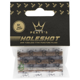 Reparaturset Peaty´s Holeshot sada náhradních knotů (6X 3Mm) braun