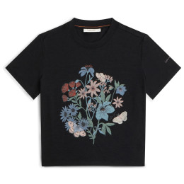 Damen-T-Shirt Icebreaker Merino 150 Tech Lite SS Crop Tee NZ Flora