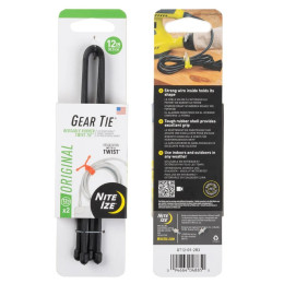 Bindedraht Nite Ize Gear Tie 12" schwarz Černá