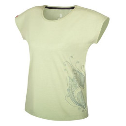 Damen-T-Shirt Ocún Kimo T Women Blossom-Art gelbgrün Green Soft