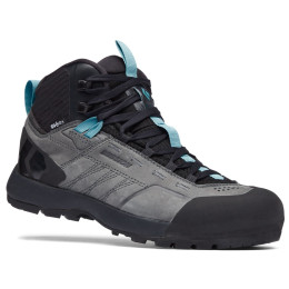 Damen Wanderschuhe Black Diamond Mission LTHR MID WP grau Steel Grey-Costal Blue