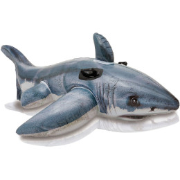 Aufblasbarer Hai Intex White Shark RideOn 57525NP grau