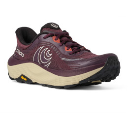 Damen Laufschuhe Topo Ultraventure 5 Wide rot Maroon / Tan