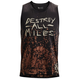 Herren Unterhemd Under Armour Destroy All Miles Singlet grau Jet Gray / Stone / Stone