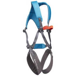 Kinder Ganzkörpergurt Black Diamond K Momentum Full Body Harness schwarz/blau Azul