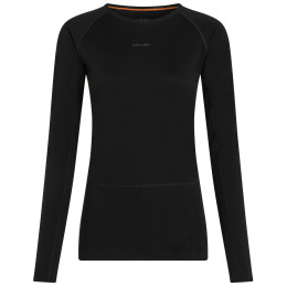 Damen-Funktionsshirt Icebreaker Women Merino 200 ZoneKnit LS Crewe schwarz Black