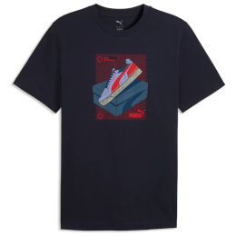 Herren-T-Shirt Puma Graphic Tee dunkelblau New Navy