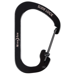 Hilfskarabiner Nite Ize SlideLock Stainless Steel schwarz Černá