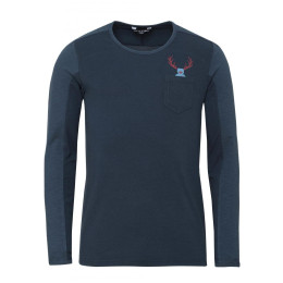 Herren-T-Shirt Chillaz Alaro Hirschkrah blau DarkBlueMelange