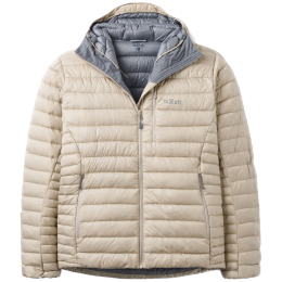 Herrenjacke Rab Microlight Alpine Down Hoody beige Dark Pebble