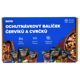 Essbare Grillen Sens Probierpaket 6x Grillen und Würmer