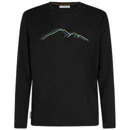 Herren-Funktionsshirt Icebreaker Men Merino 150 Tech Lite LS Tee Rainer Ridge schwarz Black