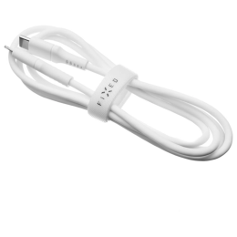 Lade- und Datenkabel FIXED Nabíjecí a datový Liquid silicone kabel USB-C/USB-C weiß bílá
