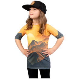 Kinder-Funktionsshirt Drexiss All Sunset Yellow Merino Active