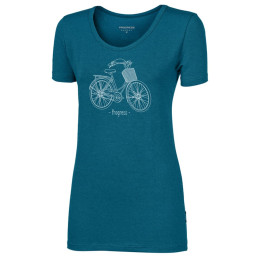 Damen-T-Shirt Progress Sasa "Citybike" blau petrol