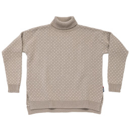 Damen-Rollkragenpullover Devold Sørisen Wool High Neck Wmn grau STONE/OFFWHITE