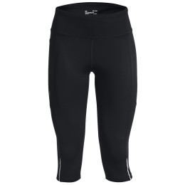 Damen 3/4 Leggings Under Armour Fly Fast 3.0 Speed Capri schwarz Black / Black / Reflective