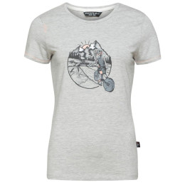 Damen-T-Shirt Chillaz Saile Homo Mons Velo hellgrau grey melange