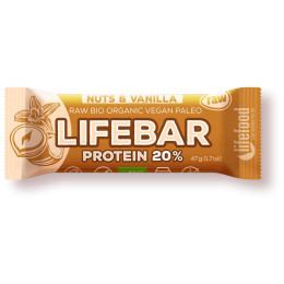 Riegel Lifefood Lifefood Kakaové boby a vanilka RAW BIO 40 g