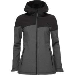 Damen-Softshell-Jacke Loap Ludysa schwarz/grau DarkGray