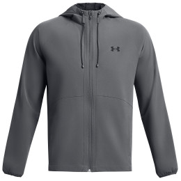 Herren-Frühjahrsjacke Under Armour Stretch Woven Windbreaker grau PitchGray/Black