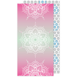 Schnelltrocknendes Handtuch Towee Mandala 80 x 160 cm rosa MandalaPink