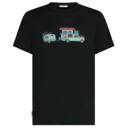 Herren-T-Shirt Icebreaker Men Merino 150 Tech Lite SS Tee Transportage schwarz Black