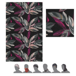 Multifunktionstuch Sensor Tube Leaves schwarz