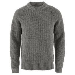 Herrenpullover Fjällräven Övik Waffle Knit M grau Grey