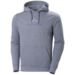 Herren-Sweatshirt Helly Hansen F2F Organic Cotton Hoodie blau Ocean Melange