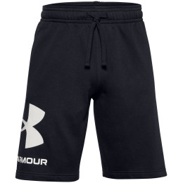 Herrenshorts Under Armour Rival FLC Big Logo Shorts schwarz Black / / Onyx White