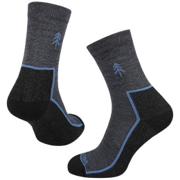 Socken MOOA Merino Forest blau Denim Blue