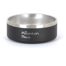 Hundenapf Mountain Paws Basecamp Dog Bowl schwarz/silber Black