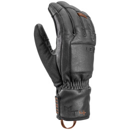 Skihandschuh Leki Montera Prime schwarz/braun black-dark brown